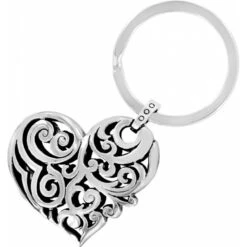 Madrid Heart Key Fob 5 Madrid Heart Key Fob -Brighton Store madrid heart key fob silver 1