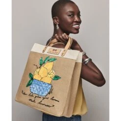 Main Squeeze Burlap Tote -Brighton Store main squeeze burlap tote multi 4 fb6e1757 53b3 4a7b a22f 6b97abc6247d