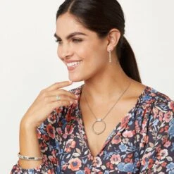 Meridian Petite Station Bangle -Brighton Store meridian petite station bangle silver 2 934ea8d9 c21a 4bf2 a1e9 864e79d82fc2