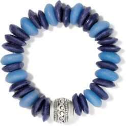 Brighton Store 7 Brighton Store -Brighton Store mingle shores beaded stretch bracelet silver blue 1