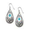 Mosaic Paseo Teardrop French Wire Earrings -Brighton Store mosaic paseo teardrop french wire earrings silver turquoise 0