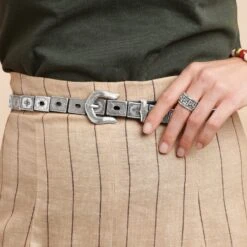 Mosaica Tile Belt -Brighton Store mosaica tile belt black 4