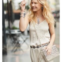 Nicole Concho Link Belt -Brighton Store nicole concho link belt silver 3