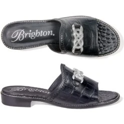 Nola Slide Sandals -Brighton Store nola slide sandals black 1 539bd31c 1a37 4eb4 a8b8 935ff0a6fd38