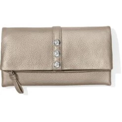 Nolita Shimmer Large Wallet -Brighton Store nolita shimmer large wallet zinc pearl 0