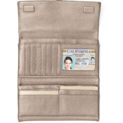 Nolita Shimmer Large Wallet -Brighton Store nolita shimmer large wallet zinc pearl 1