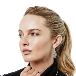 Palmetto French Wire Earrings -Brighton Store palmetto french wire earrings silver 1