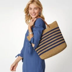 Palmier Raffia Tote -Brighton Store palmier raffia tote wheat blue 3 35f19e18 fd03 465d a775 e53915c1909a