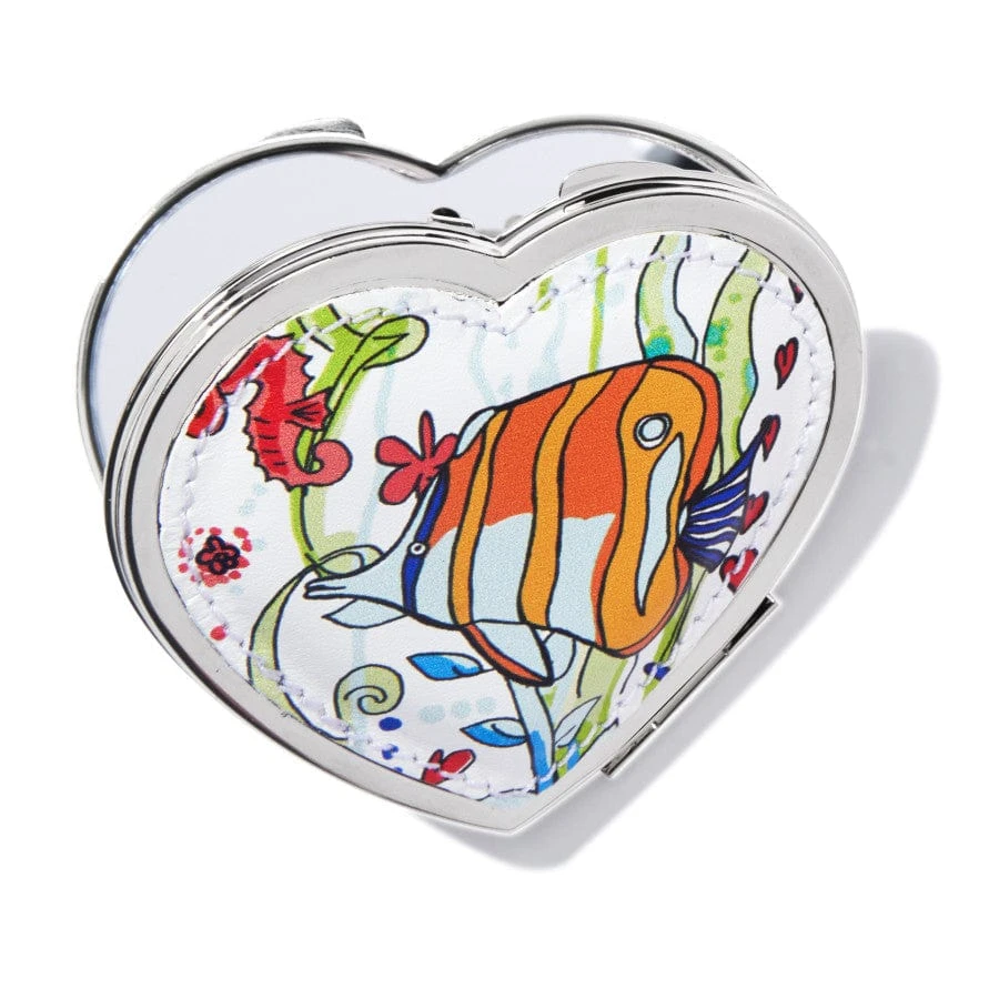 Paradise Cove Heart Compact Mirror 3 Paradise Cove Heart Compact Mirror