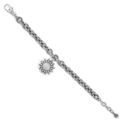 Pebble Dot Medali Chain Bracelet -Brighton Store pebble dot medali chain bracelet silver blue 1