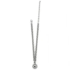 Pebble Dot Medali Reversible Collar Necklace 24 Pebble Dot Medali Reversible Collar Necklace -Brighton Store pebble dot medali reversible collar necklace silver black 2