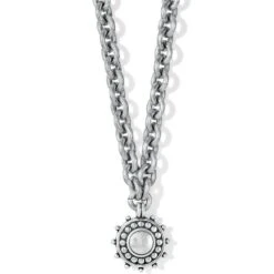 Pebble Dot Medali Reversible Collar Necklace 20 Pebble Dot Medali Reversible Collar Necklace -Brighton Store pebble dot medali reversible collar necklace silver blue 1