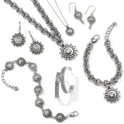 Pebble Dot Medali Reversible Collar Necklace 17 Pebble Dot Medali Reversible Collar Necklace -Brighton Store pebble dot medali reversible collar necklace silver 3