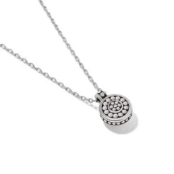 Pebble Dot Pearl Short Necklace -Brighton Store pebble dot pearl short necklace silver pearl 1