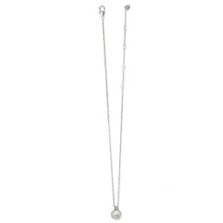 Pebble Dot Pearl Short Necklace -Brighton Store pebble dot pearl short necklace silver pearl 2