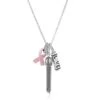 Power Of Pink Love Necklace -Brighton Store power of pink love necklace silver pink 0