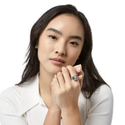 Pretty Tough Bold Heart Ring -Brighton Store pretty tough bold heart ring silver 3