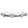 Pretty Tough Bold Petite Heart Bangle 1 Pretty Tough Bold Petite Heart Bangle -Brighton Store pretty tough bold petite heart bangle silver 0