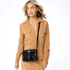 Pretty Tough City Organizer -Brighton Store pretty tough city organizer black croco 4