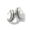 Pretty Tough Groove Post Hoop Earrings -Brighton Store pretty tough groove post hoop earrings silver 0