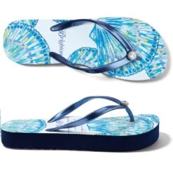 Sand Flip Flops -Brighton Store sand flip flops blues 3