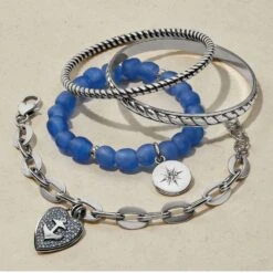 Sea Shore Compass Stretch Bracelet 8 Sea Shore Compass Stretch Bracelet -Brighton Store sea shore compass stretch bracelet silver blue 2 11ebf337 d0fc 4489 b5af 2be4b50d75e6