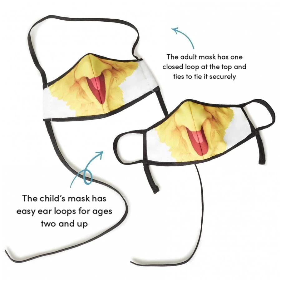 Sesame Street Big Bird Adult/Child Face Mask (2 Pack) 4 Sesame Street Big Bird Adult/Child Face Mask (2 Pack) - Image 2