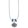 Silver Shell Charm Necklace -Brighton Store silver shell charm necklace silver blue 0