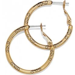 Brighton Store 21 Small Hoop Charm Earrings
