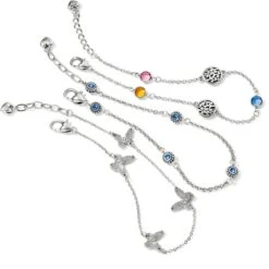 Solstice Butterfly Anklet 7 Solstice Butterfly Anklet -Brighton Store solstice butterfly anklet silver 2