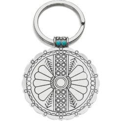 Southwest Dream Trail Key Fob -Brighton Store southwest dream trail key fob silver turquoise 1 61f05ce9 8079 4722 b6ee 7e86237d302d