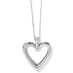 Spectrum Open Heart Necklace 15 Spectrum Open Heart Necklace -Brighton Store spectrum open heart necklace silver 0