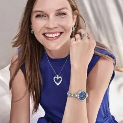 Spectrum Open Heart Necklace 18 Spectrum Open Heart Necklace -Brighton Store spectrum open heart necklace silver 3