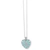 Sunray Heart Necklace -Brighton Store sunray heart necklace silver blue 0 66df53f9 1ebe 4b06 814e 35d421807d81