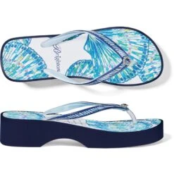 Surf Wedge Flip Flops -Brighton Store surf wedge flip flops blue 2 5220d480 1fe0 4d98 b112 883c2cb236a6