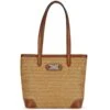 Tara Straw Tote -Brighton Store tara straw tote natural bourbon 0