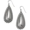 Telluride Teardrop French Wire Earrings -Brighton Store telluride teardrop french wire earrings silver 0