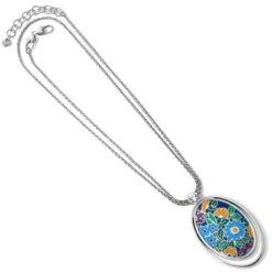 The Botanical Convertible Necklace -Brighton Store the botanical convertible necklace silver multi 2 5e2003c8 bac1 4d16 81f3 3e5cf349de6f