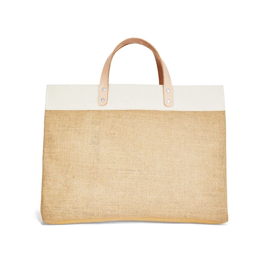 The Picnic East West Burlap Tote 6 The Picnic East West Burlap Tote - Image 4