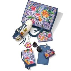 Trellis Blooms Medium Folio Wallet -Brighton Store trellis blooms medium folio wallet multi 3