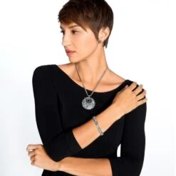 Trust Your Journey Convertible Necklace -Brighton Store trust your journey convertible necklace silver aqua 4