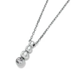 Twinkle Granulation Reversible Drop Necklace -Brighton Store twinkle granulation reversible drop necklace silver 2