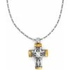 Venezia Petite Cross Necklace -Brighton Store venezia petite cross necklace silver gold 0 728f9947 bdaa 401f bc18 2f68d70f6ac2