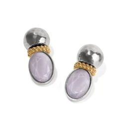 Venus Post Drop Earrings 14 Venus Post Drop Earrings -Brighton Store venus post drop earrings gold lilac 1
