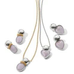 Venus Post Drop Earrings 15 Venus Post Drop Earrings -Brighton Store venus post drop earrings gold lilac 2